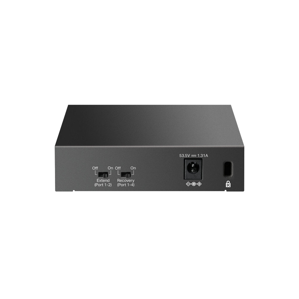 TP-Link LS105GP 5-Port Gigabit Desktop Switch with 4-Port PoE+ | 65W 250M with Extend Mode TP-Link LS105GP 5-Port Gigabit Desktop Switch with 4-Port PoE+ | 65W 250M with Extend Mode